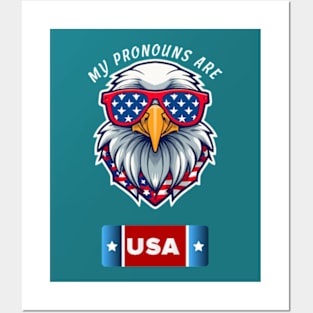 my pronouns are usa Posters and Art